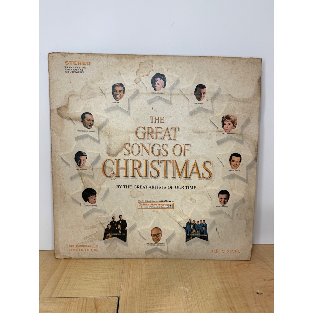 The Great Songs of Christmas Album Seven Vinyl LP Goodyear Columbia CSS 547 1967